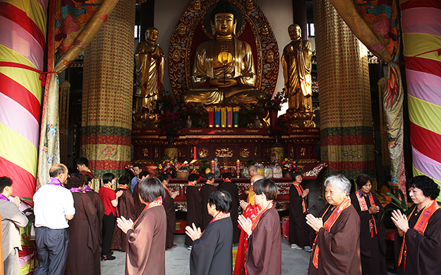 嘉兴真实禅寺启建冥阳两利水陆普渡大斋胜会开坛仪式