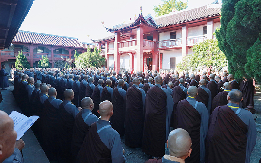 云居山真如禅寺三坛大戒法会第十五日：正授比丘戒