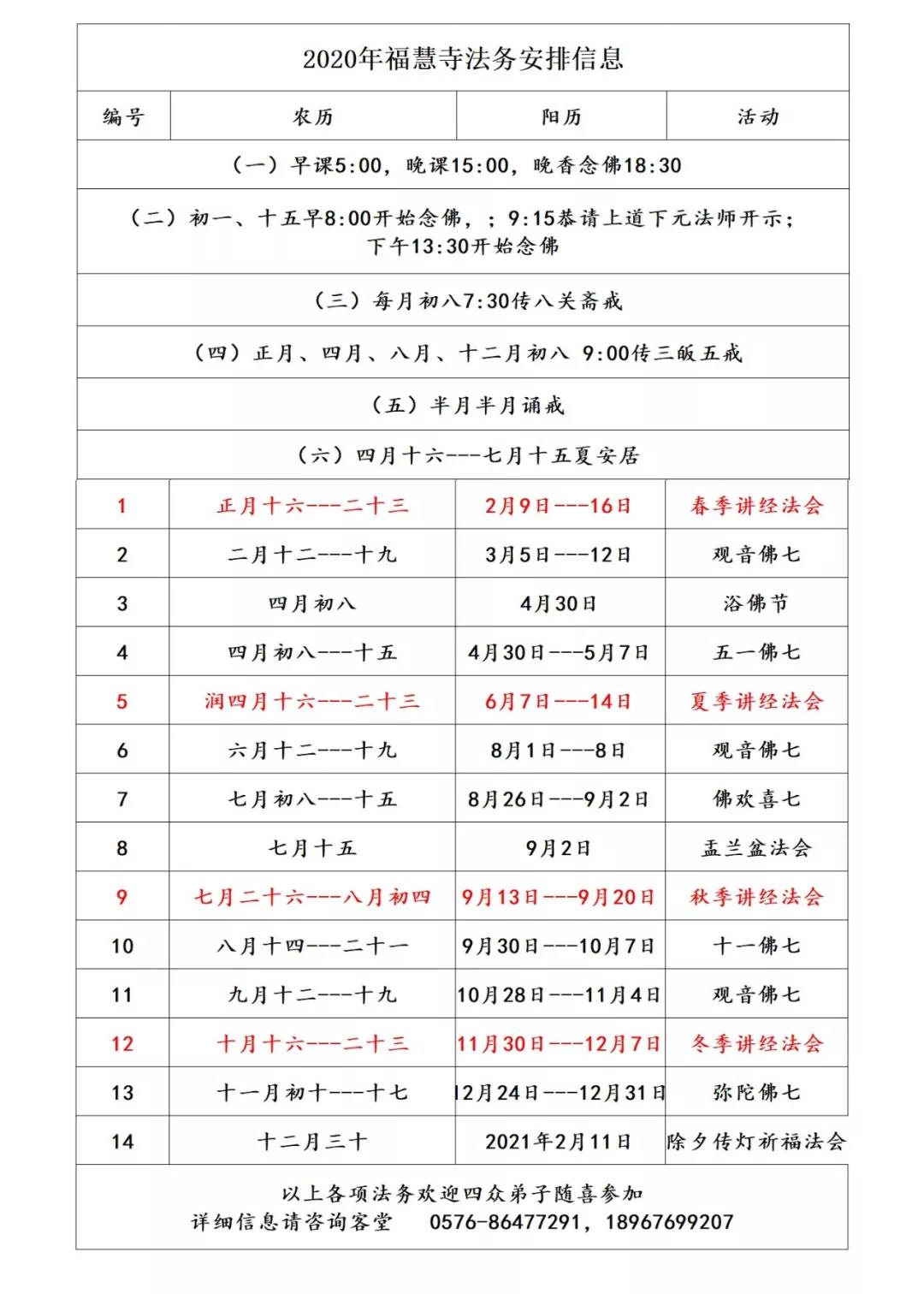 浙江温岭福慧寺观音佛七法会解七