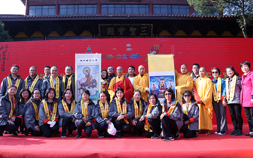 加强两岸佛教交流，弁山药师道场浙江湖州碧岩禅寺药师文化节开幕式圆满