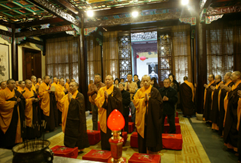 上海玉佛寺举行“真禅长老圆寂十六周年纪念法会”