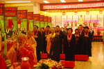 上海玉佛禅寺冬至众姓水陆空法会第四天内坛举行请上堂供上堂仪式
