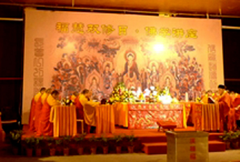 上海静安寺启建冬至法会道场