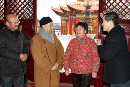 中佛协副会长心澄法师莅临江阴源缘寺参观指导
