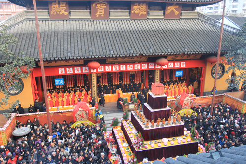 上海玉佛禅寺隆重举行供佛斋天大法会