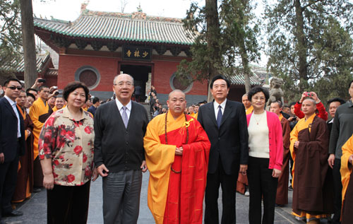佛系两岸--中国国民党荣誉主席吴伯雄访问嵩山少林寺