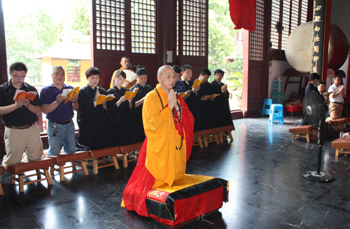 上海洪福寺隆重启建观音菩萨成道纪念法会