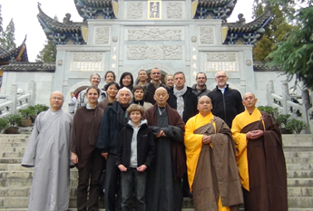 净慧长老率德国禅修中心一行到五祖寺礼祖