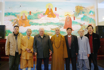 中国作协理事马识途先生参访峨眉山大佛禅院