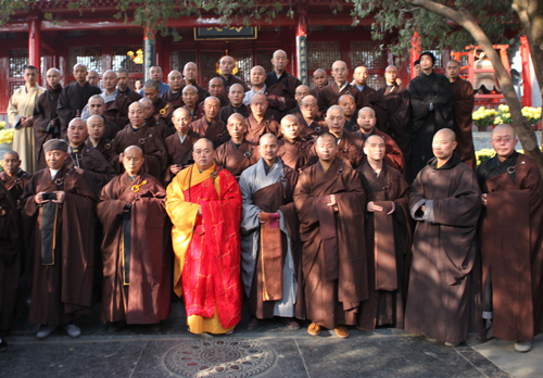 少林寺举行冬季“精进七”禅七法会