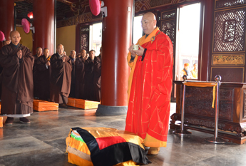 庐山东林寺举行2012年冬季21天精进佛七法会