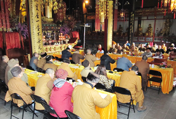 上海松江区佛协三届八次理事会述职报告暨迎春茶话会