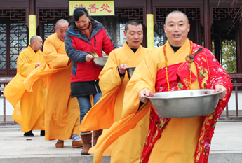 江苏姜堰古寿圣寺春节放生普佛药师祈福法会