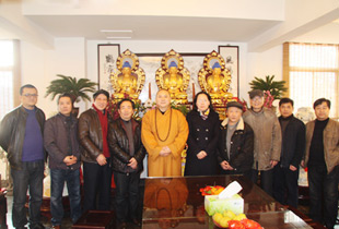 挥毫泼墨 上海南山古寺隆重举行书画笔会活动