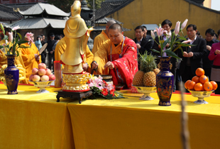 上海南山古寺隆重举行藏经楼、钟鼓楼奠基仪式