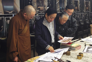 北京房山云居寺果坚法师拜访艺术大师韩美林老先生
