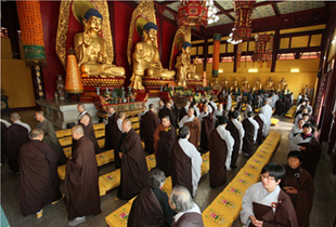 黄梅四祖寺举行缅怀本焕长老圆寂一周年回向纪念法会