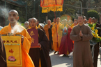 山东省龙口南山禅寺恭请明哲长老灵骨舍利回归