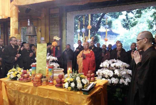 海山长老追思荼毗法会在遂宁广德寺举行