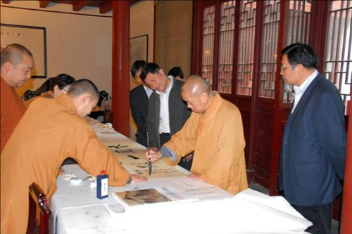 江苏佛教协会缘源书画院研修班在泰州光孝寺圆满举行