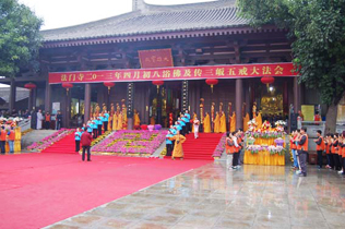 陕西法门寺隆重举行浴佛法会暨传授三皈五戒大法会