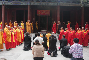 嵩山少林寺2013年水陆大法会 启建第一天