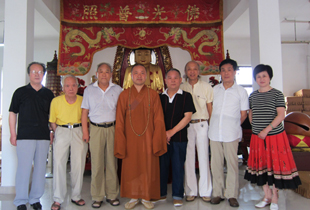 上海松江区大方禅院隆重举行书画笔会活动