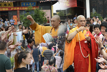 苏州湖嘉寺举行千手观音佛像开光庆典