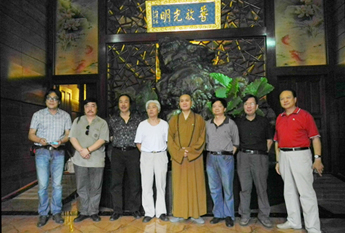 乐山著名画家杨家全参访峨眉山大佛禅院