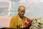 柏林禅寺方丈明海大和尚代表主办方致答谢辞