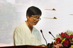 夏令营义工团代表李晓林居士发言