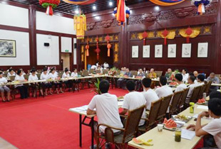 重元寺寒山书院举行结业交流与送别晚会
