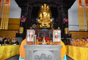 苏州重元寺全体僧众于地藏殿启建2013盂兰盆法会