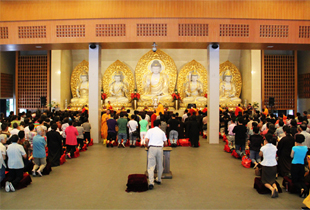 上海万佛寺、广慈功德会举办2013年度中秋茶话会
