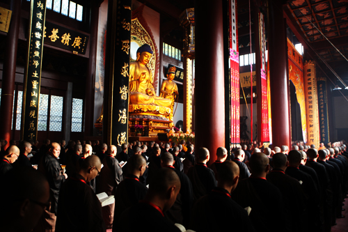 杭州灵隐寺传授护国兴圣二部僧三坛大戒法会第十七天