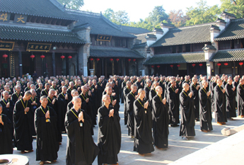 江苏宝华山隆昌寺传授三坛大戒法会第七天
