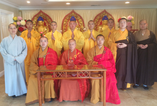 美国少林文化中心SHAOLIN TEMPLE USA举行三皈五戒