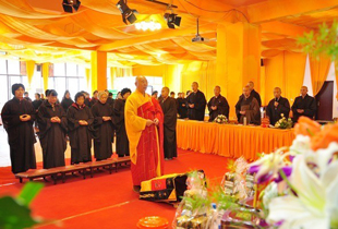 博山正觉寺举行观世音菩萨出家日大悲咒甘露法会