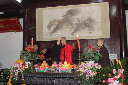 江苏宝华山隆昌寺传授三坛大戒法会第十六日