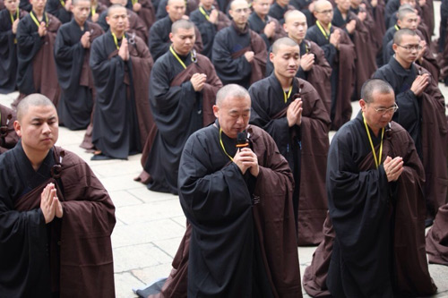 江苏宝华山隆昌寺三坛大戒法会第二十五日