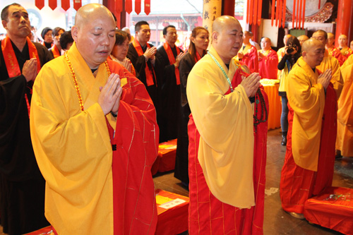 上海玉佛寺为修缮工程启建祈福水陆吉祥大法会