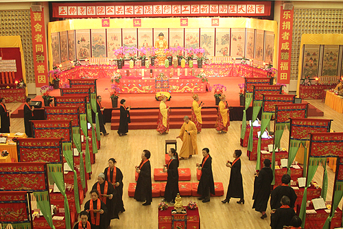 上海玉佛寺消除公共隐患保护性修缮工程祈福水陆法会第五天 说幽冥戒