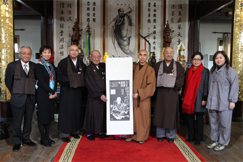 日本永平寺监院佐藤好春一行参访天童禅寺
