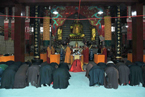 上海松隐禅寺举行冬至祭祖超度法会