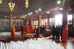 上海西林禅寺为“500罗汉”举行安坐上供仪式