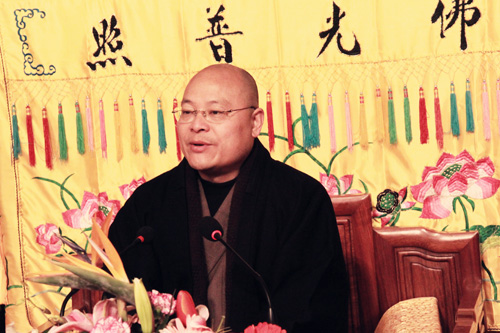 灵隐寺举行云林志工团迎新联欢会 光泉大和尚精彩开示