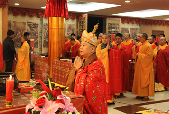 上海龙华古寺举行2014年正月初九大供天法会
