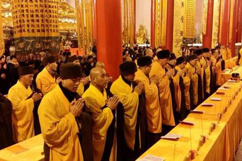 苏州皇罗禅寺举行2014年正月初九斋天法会
