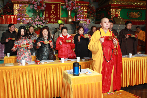 上海洪福寺举行甲午正月初九小供天法会