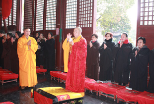 上海洪福寺举行护国利民 免难消灾华严法会